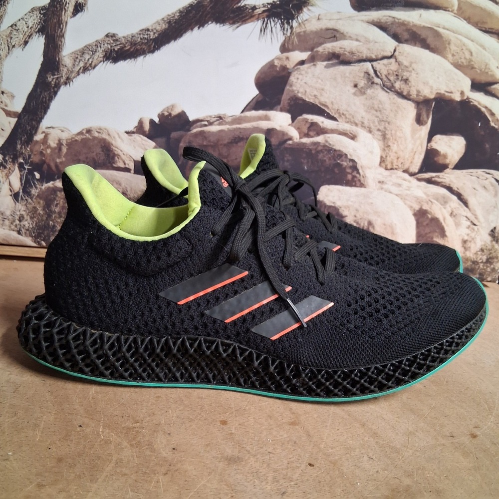 Adidas 4DFWD Men Running Shoes Black Neon Green GZ8626 Size 11.5